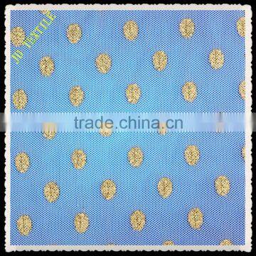 mesh fabric golden thread fabric for garment table cloth