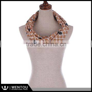 Hot Selling New Design Quatrefoil Infinity Scarf