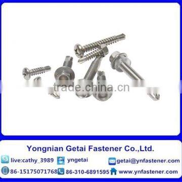 Stainless steal Self-drilling and tapping screws with Hexalobular socket pan/ countersunk/ raised countersunk head