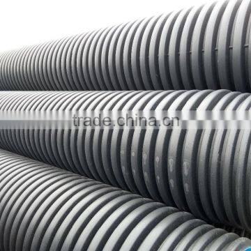 Black blue PE corrugated drainage pipe underground plastic drainage pipe