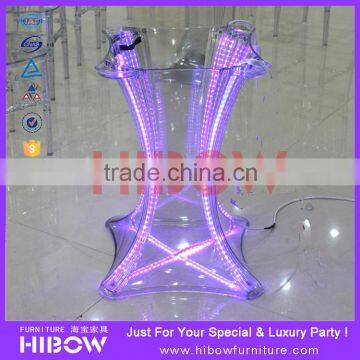 hibow furniture modern tempered glass party table