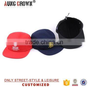 printed logo custom 5 panels adjustable cap