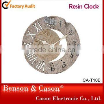 Cason Classical Sun Shape Art Wall Clock With Waterproof