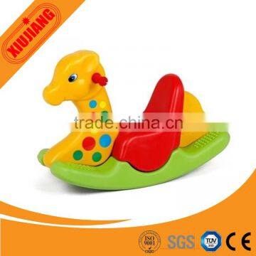 Kindergarten furniture kids play items liittle deer plastic rocking horse for children