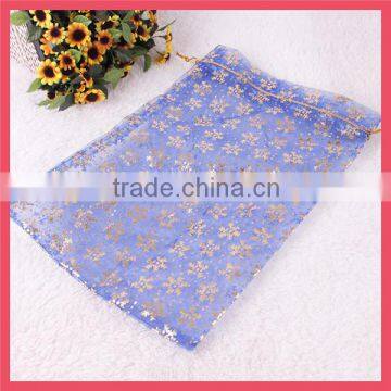 2014 popular flower lavender cheap organza gift bag