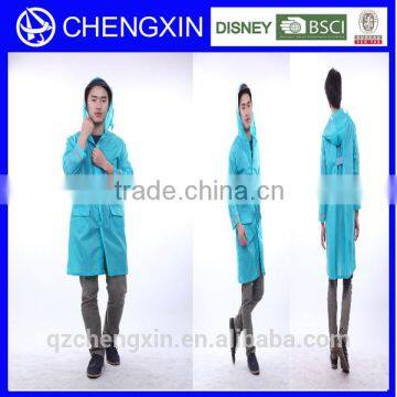 transparent mens pvc raincoat