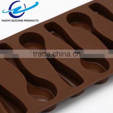 High Quality Spoon Shaped Silicone 3d Chocolate Mould photo-4