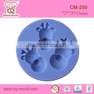 Cartoon Cow Design Fondant Chocolate Soap silicone mold