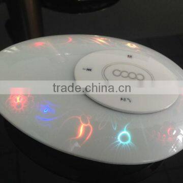 Wireless Touch Key Panel Bluetooth Speaker with LED Light and Sucker