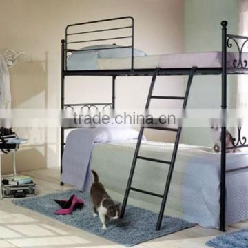 Single iron bed with patterns for girls room