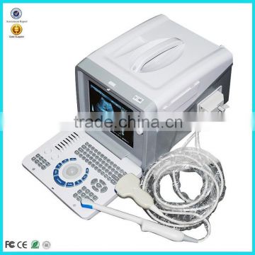 CE Medical Device Portable Hospital Clinic B Mode Ultrasound Medical Diagnose Machine With Probe Transducer