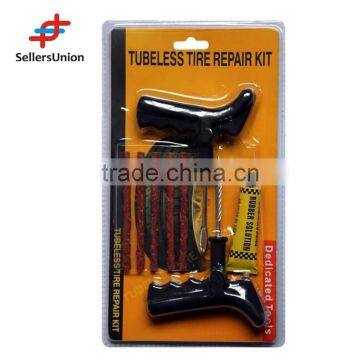 2015 Hotselling and Good Quality 4pc Tubless tire repair kit in clamshelled packing