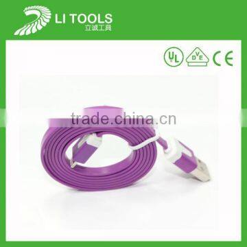 High Quality Low Profile Colorful Micro Light LED Micro USB Cable For Android Data Cable photo-3