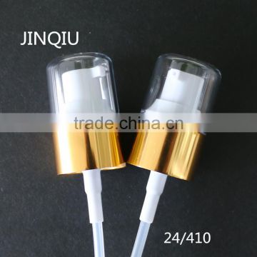 24/410 PP aluminium cream pump,golden cream pump