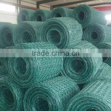 Galvanized/PVC hexagonal wire mesh fence for cattle,horse, sheep,poutry and other animal and poutry(hexagonal wire mesh-020)