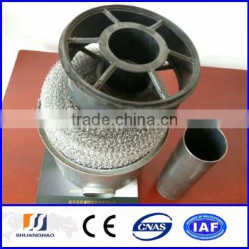 Wet type air oil separator mesh filter