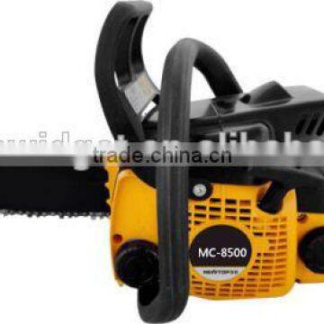 China manufacturer 85CC single cylinder air cooled yellow 8500 chainsaw