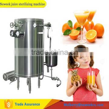 Neweek electric or steam heating UHT soybean milk sterilization orange juice sterilizing machine