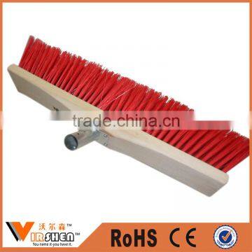 Red Color Hard Bristle Wooden Cleaning Brush photo-2