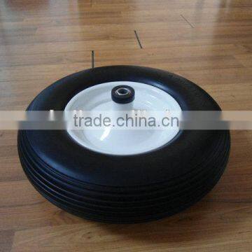 High quality 16'' PU Foam Wheelbarrow Wheel 4.80/4.00-8