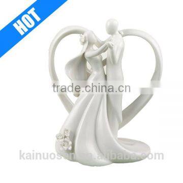 White Glazed Porcelain Wedding Accessories Cake Top