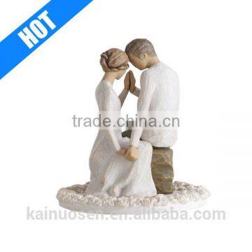 Whole Sale Hand Carved Wedding Cake Topper Figurine