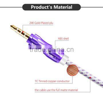 VOXLINK 1m/2m/3m/5m/8m/10m 3.5mm to 3.5mm Aluminium Jack Aux Stereo Audio Cable Male to Male Extension Cable photo-4