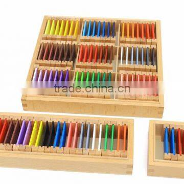 Preschool Wooden early educationa toys montessori sesorial teaching aids color board