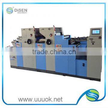 2 color double coding high speed offset printer