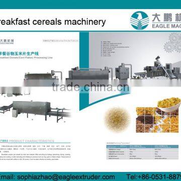 Roasted corn flakes processing line