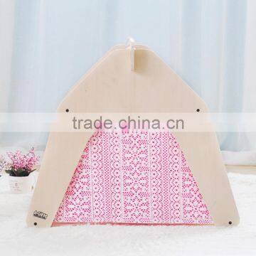 Customized Logo Linen Pet Teepee Tipi Tent House Bed Carrier for Sale photo-3
