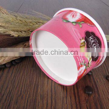 Single Wall 6oz Yogurt Paper Cup With Logo Printed photo-2