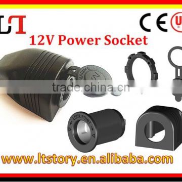 Weatherproof Power Socket For Motorcycle & Auto