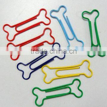 fashion bone shape Paper Clip,metal paper, plastic paper clip with high quality