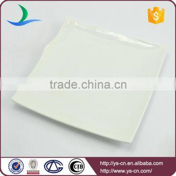 Wholesale Rectangule White Ceramic Catering Serving Dinner Plates Porcelain photo-2