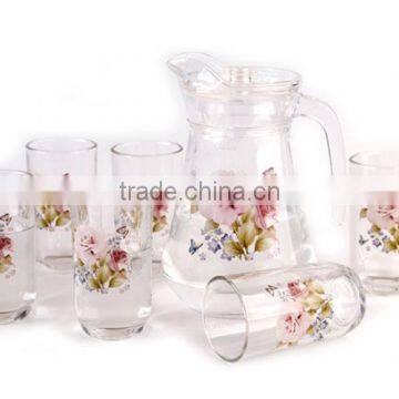 R101 Daily Use Items, Hot Eco-Friendly 7pcs Glass Water Jug Set photo-2