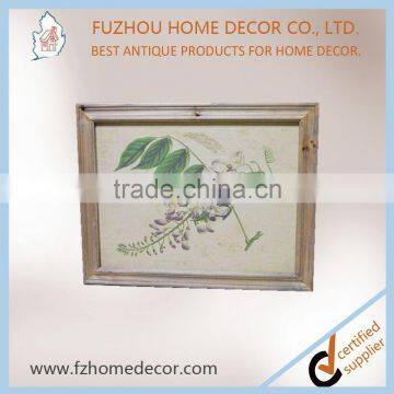 Classical Linen Printing Wall Wooden Picture Frame With High Quanlity photo-2