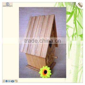 Sale Cutting Laser Engraved Wood Craft Decorative Bird Cages photo-3