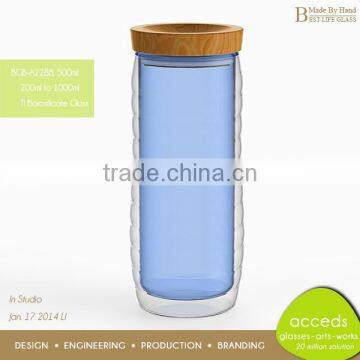 Low MOQ Wooden Top Tea Coffee Sugar Storage Glass Jar photo-3