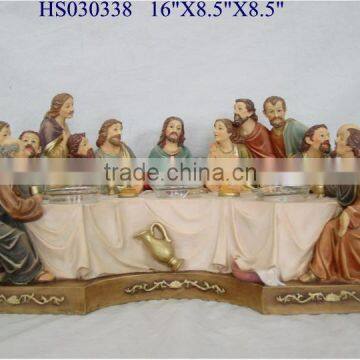 Last Supper Sculpture,native American Nativity Sets,2014 Resin New Design
