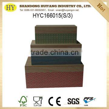 cheap custom design wooden packaging box with removable lid wholesale