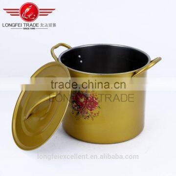 High Quanlity Simple to Use Kitchen Accessories Colorful Stainless Steel Cookware Pot photo-4