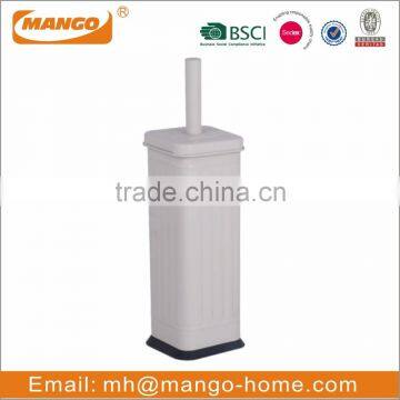 Traditional Round Stainless Steel Toilet Brush and Toilet Paper Roll Holder photo-4