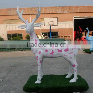 Fiberglass reindeer figure for movie cartoon