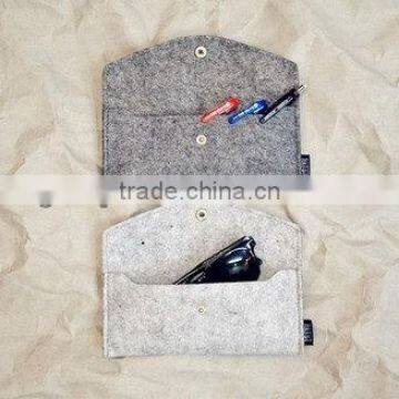 2017 wholesale pure wool Felt mutiple wallet card and money storage made in China