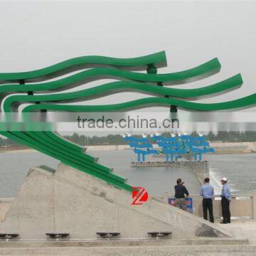 Large Stainless Steel Wind Style Sculpture For Seaside Decoration