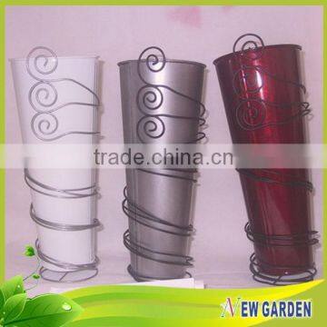 Factory Outlet Beautiful Handicraft Metal Flower Pots With Pedestal photo-6