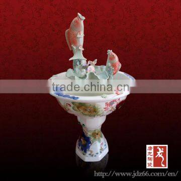 Jingdezhen factory direct decorative handmade OEM ceramic wholesale fish tank