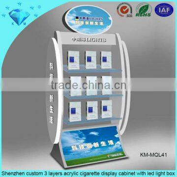 New Design Elegant L Shape White Acrylic Cigarette Display Rack photo-6