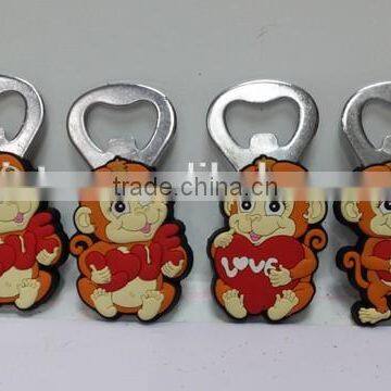 high quality PVC promotional monkey fridge magnets